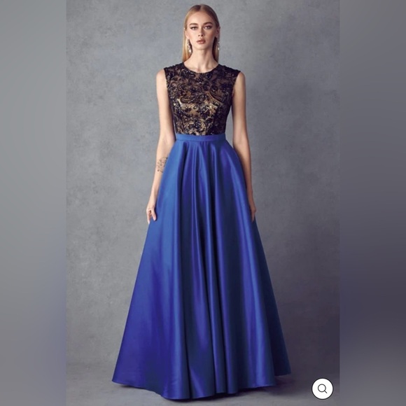 NWT Long Sequin Bodice A-line Dress by Juliet XXL - Picture 11 of 12